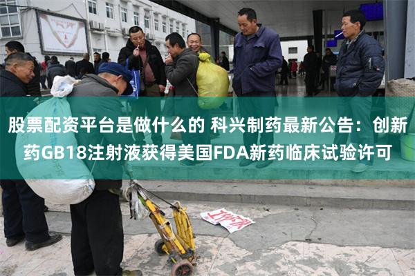 股票配资平台是做什么的 科兴制药最新公告：创新药GB18注射液获得美国FDA新药临床试验许可