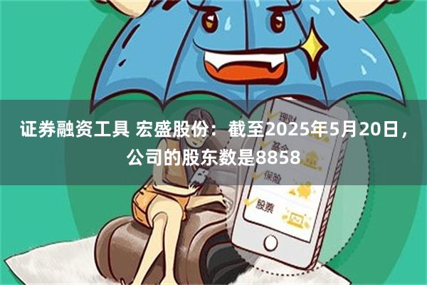 证券融资工具 宏盛股份：截至2025年5月20日，公司的股东数是8858