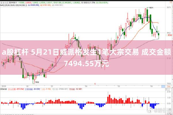 a股杠杆 5月21日威派格发生1笔大宗交易 成交金额7494.55万元