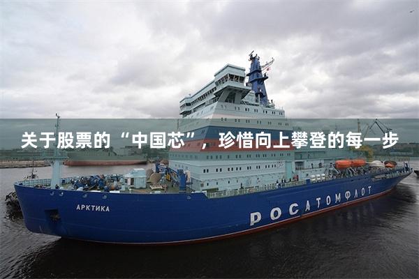 关于股票的 “中国芯”，珍惜向上攀登的每一步