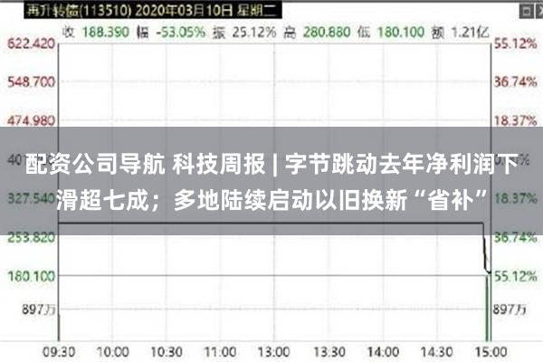 配资公司导航 科技周报 | 字节跳动去年净利润下滑超七成；多地陆续启动以旧换新“省补”