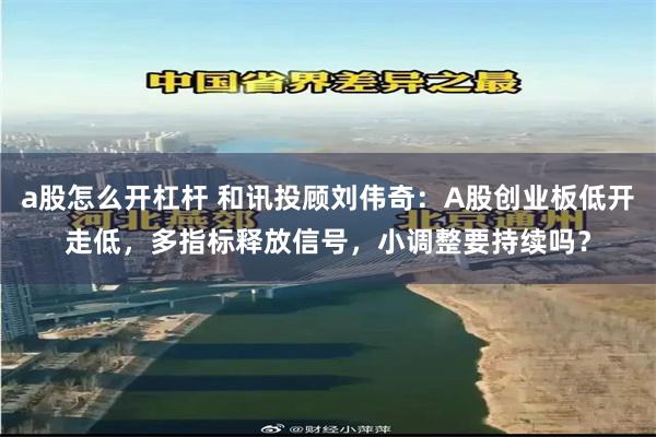 a股怎么开杠杆 和讯投顾刘伟奇：A股创业板低开走低，多指标释放信号，小调整要持续吗？