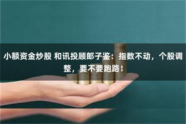 小额资金炒股 和讯投顾郎子鉴：指数不动，个股调整，要不要跑路！