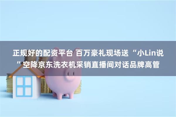 正规好的配资平台 百万豪礼现场送 “小Lin说”空降京东洗衣机采销直播间对话品牌高管
