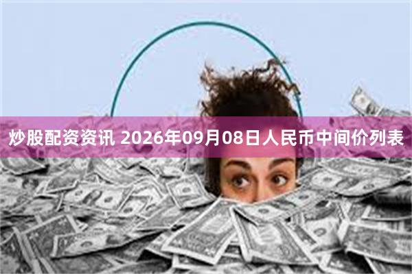 炒股配资资讯 2026年09月08日人民币中间价列表